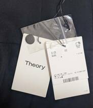 【送料無料】未使用セオリーtheory/パンツ/サイズ00/黒色ブラック/ハイウエスト/テーパードパンツ_画像3