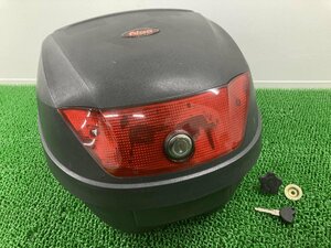 NBS製 トップケース 社外 中古 バイク 部品 28L リアボックス テールボックス 鍵付き 割れ欠け無し