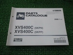 ドラッグスター400クラシック パーツリスト 1版 ヤマハ 正規 中古 バイク 整備書 XVS400C 5KPN 5KPP VH01J BY