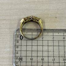 【★T1222⑦】925刻印 silver SILVERシルバー リング 指輪 カラーストーン? アクセサリー 約4.2g_画像6