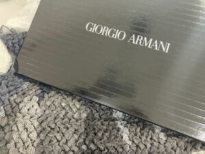 【11c126】ジョルジオアルマーニ　GIORGIO ARMANI ストール　箱有　未使用　美品　グレー　グラデーション　おしゃれ　ファッション