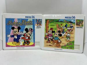 当時物 昭和レトロ 希少 入手困難 Disney ディズニーランド パズル 36 ミッキーマウス ミニー スポット ハイキング グッズ