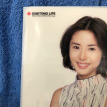 松嶋菜々子／住友生命◯クリアファイル　右LIVE ONE ノースリーブ_画像2