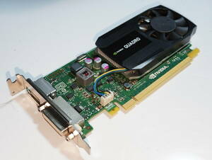 美品 NVIDIA Quadro K620 2GB グラフィックカード PCI-Express ロープロファイル DVI DP