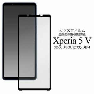 Xperia 5 V SO-53D/SOG12/XQ-DE44保護ガラスフィルム