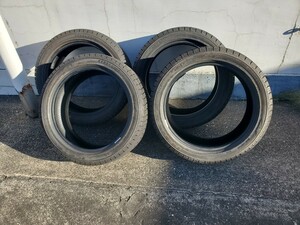 215/45 R17　スタッドレスタイヤ　4本セット　ケンダ　KR36　ICETEC　NEO　バリ山　ドレッド面良好　