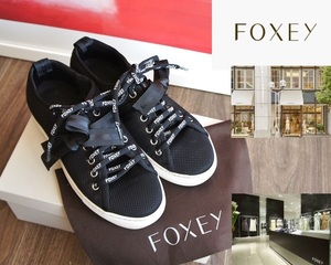 FOXEY NEWYORK/フォクシー/リボンロゴデザインスニーカーシューズ/38