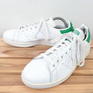 z8589 アディダス スタンスミス US8 26.0cm/白 ホワイト 緑 グリーン adidas STAN SMITH メンズ スニーカー 中古