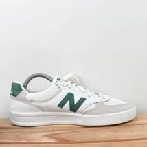 z9105【300】ニューバランス US8.5 26.5cm/白 ホワイト 緑 グリーン 灰 グレー newbalance メンズ スニーカー 中古_画像5