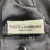 溢れ出る高級感 超希少 アーカイブ 美品 DOLCE&GABBANA ドルチェアンドガッバーナ セットアップ スーツ ストライプ ネイビー 48 イタリア製_画像5