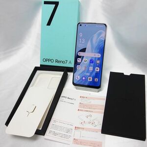 美品 SIMフリー Oppo Reno7 A OPG04 128GB ドリームブルー 送料無料 ジャンク 訳あり