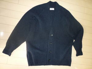 BEAMS BOY Beams Boy V wool cardigan .... knitted size free navy 