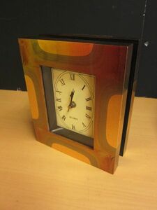 【新品未使用】箔一 古代箔 ピクチャー&クォーツ 写真立て 置き時計