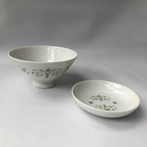 昭和 レトロ ノリタケ グロリア 和皿 飯茶碗 5客セット Noritake gloria［NO-04］