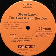 STEVE LACY QUARTET スティーヴ・レイシー The Forest And The Zoo 森と動物園 国内盤 帯付 LP ESP DISK Enrico Rava エンリコ・ラヴァ_画像10