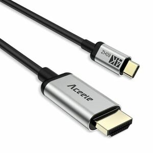 【送料無料】Aceele USB-C HDMI 変換ケーブル 【4K@60Hz/1.8m】Type-C HDMI Thunderbolt対応 映像出力 モニター プロジェクター iPad Apple