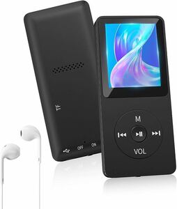 DETROVA MP3プレーヤー Bluetooth5.1 音楽プレイヤー 32GB内蔵 メモリーカード対応 128GB拡張可能 HIFI高音質 日本語説明書付き ブラック