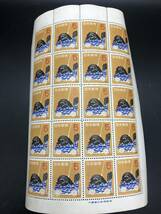 日本切手　シート　年賀　昭和32年用　だんじり　1956年_画像1