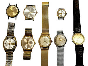 【ヴィンテージ】SEIKO MARVEL １７石　GOLD　Feather　DX　Crown　WITNAUER　Mercury　Tissot　アンティーク　時計おまとめ８点　ジャンク