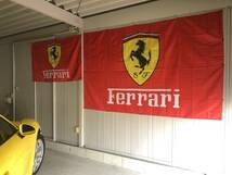 ★ガレージ装飾仕様★ BIG FLAG F16 フェラーリ バナー 旗 看板 タペストリー フラッグ ガレージ雑貨 FERRARI ポスター ミニカー 帽子_画像6