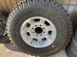  shipping is not possible direct receipt only (pick up). HUMMER Hummer 17x8.5J beautiful goods original wheel BF Goodrich LT315/70R17 old, but spew groove. 