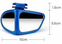 車 補助ミラー 黒 ブラック 左右 サイドミラー 角度調整可能 簡単取り付け 自動車　車外アクセサリー　パーツ_画像4
