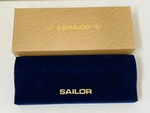 ☆E2795■【未使用】SAILOR セーラー FOUNDED 1911 万年筆 ペン先 21K ブラック×ゴールド 文房具 筆記用具_画像10