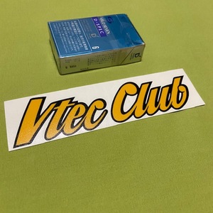 残り僅か！VTEC CLUB 黄色 抜きステッカー USDM HONDA ホンダ シビック インテグラ CR-X NSX アコード S2000 アキュラ acura フィット