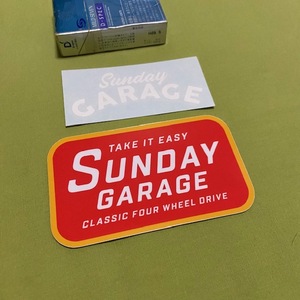 Sunday Garage ★2枚セット ★ステッカー★オーストラリア 　サンデーガレージ　ランクル　レンジローバー　ディフェンダー　パジェロ