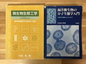 r16●微生物生態工学 環境問題解決の原理と実例 大森俊雄/海洋微生物の分子生態学入門 生態学の基礎から分子まで 石田祐三郎 2冊 231205