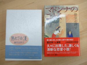 M90☆ 【 直木賞受賞作 北海道新聞文学賞受賞作 】 まとめ 2冊 藤堂志津子 熟れてゆく夏 マドンナのごとく セット 全初版 帯付き 230525