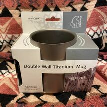 未使用 nordisk TITANIUM ノルディスク ダブルウォール チタニウム マグカップ 450ml チタン製 ソロキャン キャンプ アウトドア チタンマグ_画像1