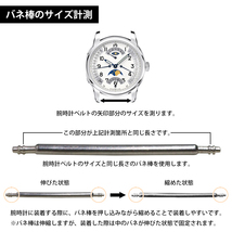 【送料無料】8mm-25mm 18サイズ 腕時計 ベルト 交換 ばね棒 バネ 棒 約250個 セット ステンレス製 ベルト交換 バックル バンド 調整_画像3