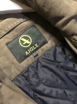 AIGLE　ヤマトインターナショナル㈱　綿100％/中綿入り　カーキアウター_画像2