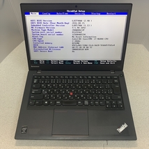 ノートパソコン本体　レノボ ThinkPad 14インチ程度 Core i7 4600U メモリ8GB Windowsシールあり（写真参照）【ジャンク】_画像1