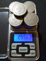 英領香港 旧1ドル硬貨(小型) 36枚おまとめ 0.3kg 1970年代～90年代 2310A-051 外国古銭 コイン アンティーク_画像6