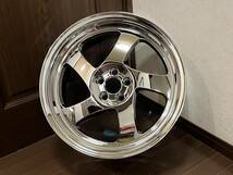 在庫有り即納！新品！Whistler KR1 18x8.5+35 5穴 PCD100 Chrome USDM 深リム Hellaflush_画像3