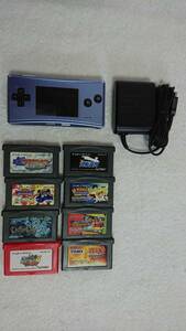 ゲームボーイミクロ 本体 ブルー ソフト8本付き GAME BOY micro