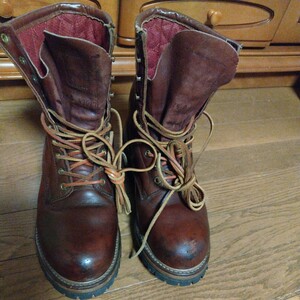 used レッドウィング PT91 ロガーブーツ サイズ7 1/2D 25.5cm ブラウン RED WING