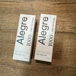 新品未使用 Alegre CBD 食用オイル 日本製 30ml CBD1000mg 2点セット