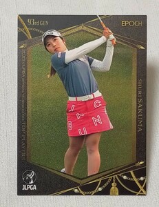 佐久間朱莉EPOCH 2023 JLPGA OFFICIAL TRADING CARDSTOP PLAYERSレギュラーカード女子ゴルフ