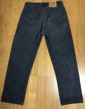 80s 90s Levis 501 0658 先染め ブラック デニム vintage USA製 black denim リーバイス ヴィンテージ 黒 アメリカ 505 赤耳 BIGE 66前期_画像2