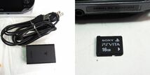 SONY ソニー PS VITA ヴィータ PCH-1100 本体 メモリーカード付 ピーエス ビータ K3673_画像3