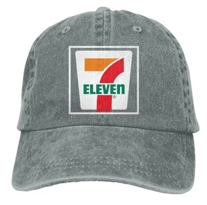 セブンイレブン　帽子　杢グレー★　新品　中国で購入