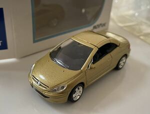  Norev Peugeot 307 CC 3 -inch Mini jet NOREV PEUGEOT 3inches mini-jet Gold Tomica size 1/64