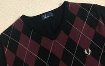 美品　 Sサイズ　 FRED PERRY フレッドペリー　ニット　 アーガイル柄_画像2