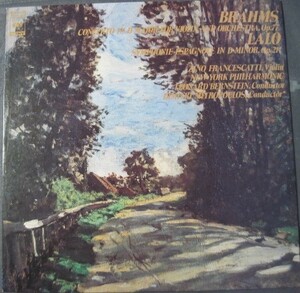 ◆ LP　ブラームス：ヴァイオリン協奏曲／ラロ：スペイン交響曲／ジノ・フランチェスカッティ（ヴァイオリン）　新同品　◆