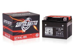 新品 スーパーナットバッテリー バイク用　STX4L-BS　ホンダ【Dio】BA-AF62　50cc