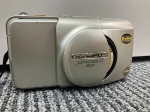 12-052カメラ コンパクトフィルムカメラ OLYMPUS オリンパス ZOOM DELUXE 115 μ ミュー