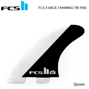 【新品】FCS II エフシーエスツー フィン MF ミック・ファニング PC Black/White Grom Tri Retail Fins